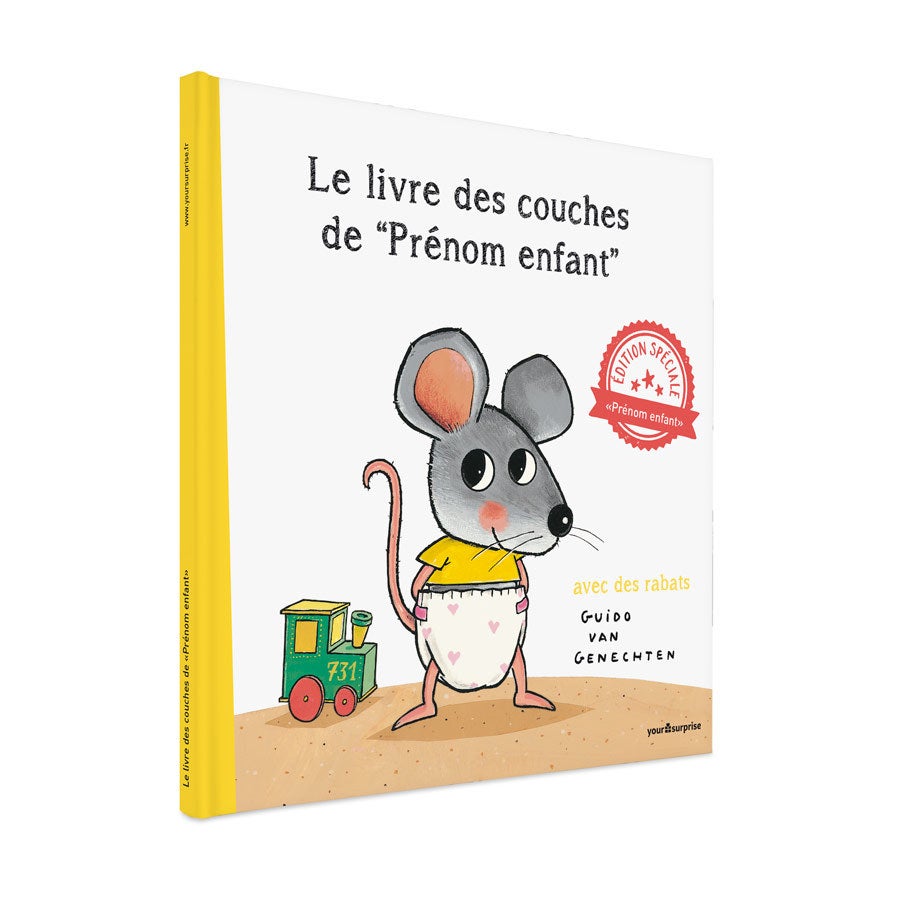 Livre à rabats personnalisé - Qu'il y a t-il dans ta couche ?