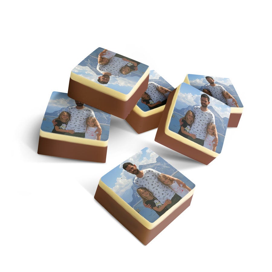 Chocolade bonbons met foto