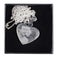 Pendentif photo cœur personnalisé - Couleur argent