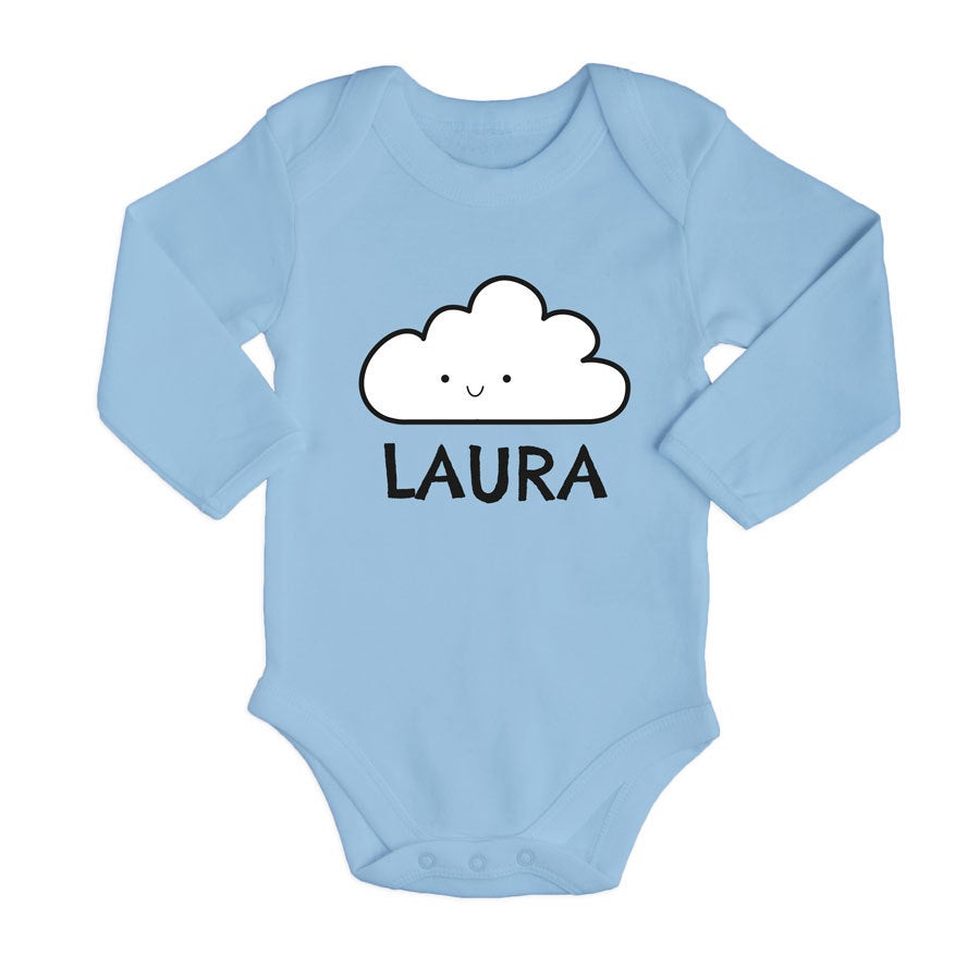 Baby Body selbst gestalten - Babyblau 50/56