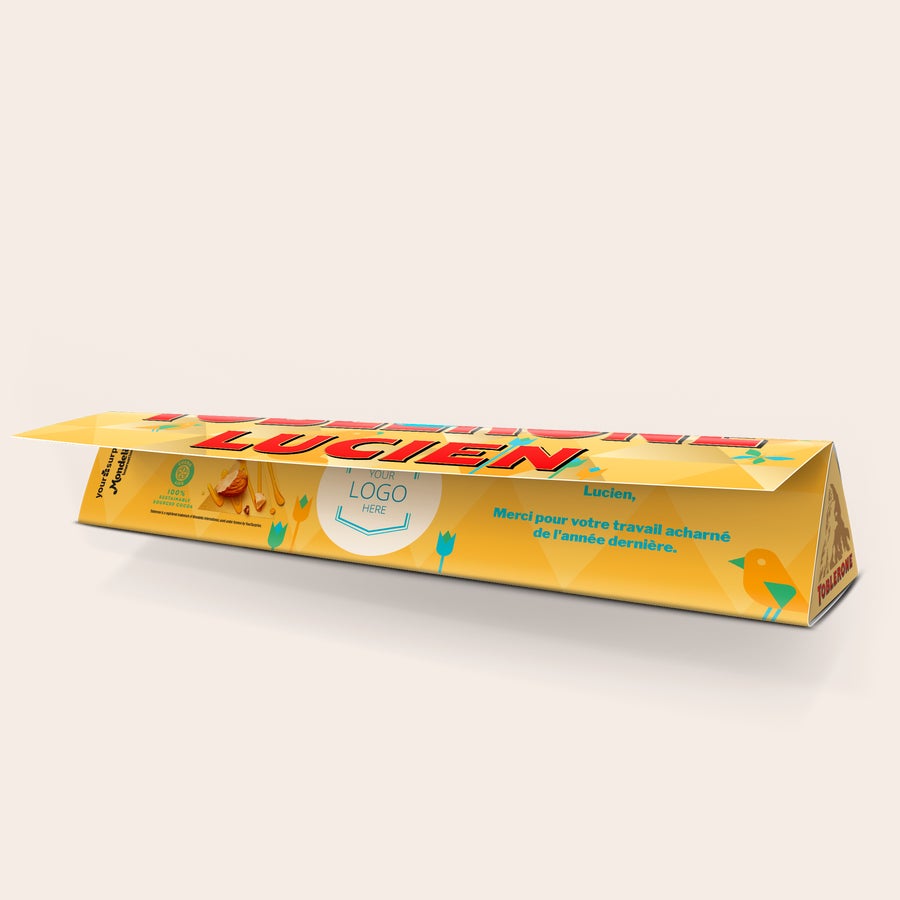 Toblerone de Pâques personnalisé Toblerone de Pâques personnalisé