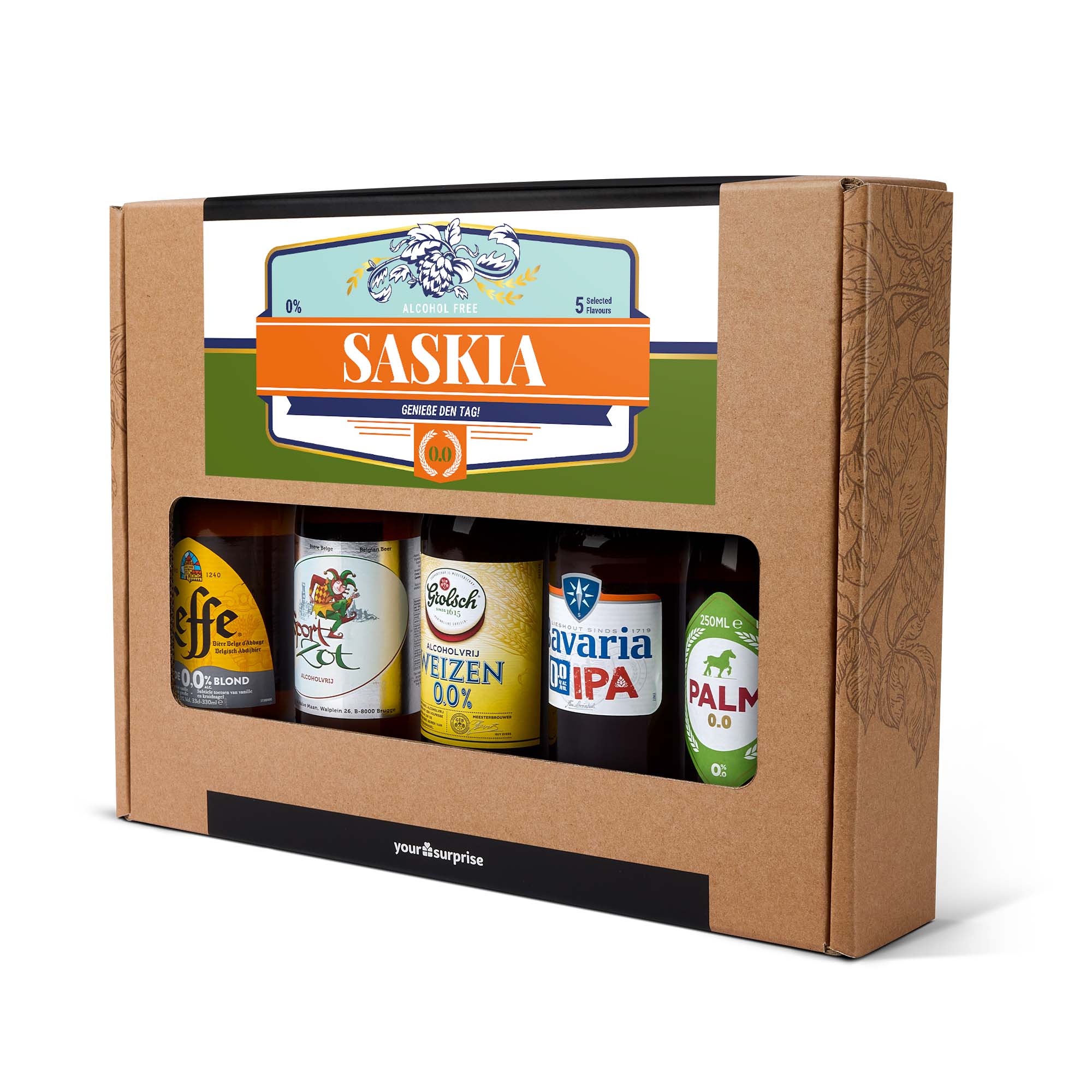 Personalisiertes Bierpaket Alkoholfreies Bier  - Onlineshop YourSurprise