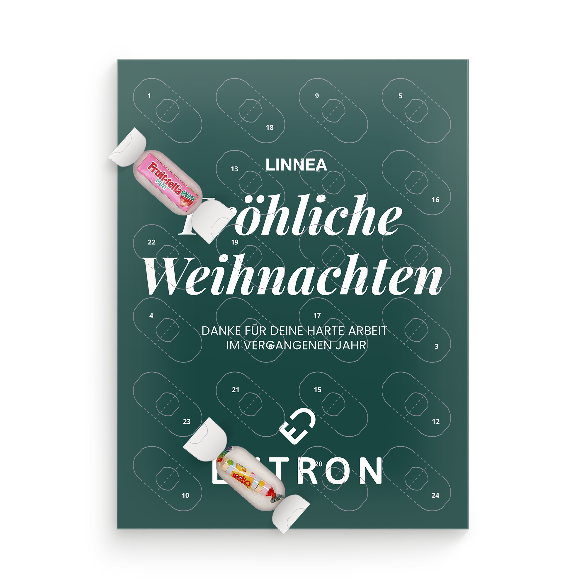personalisierter Süßigkeiten-Adventskalender
