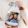 Glas mit Deckel – personalisiert Glas mit Deckel – personalisiert