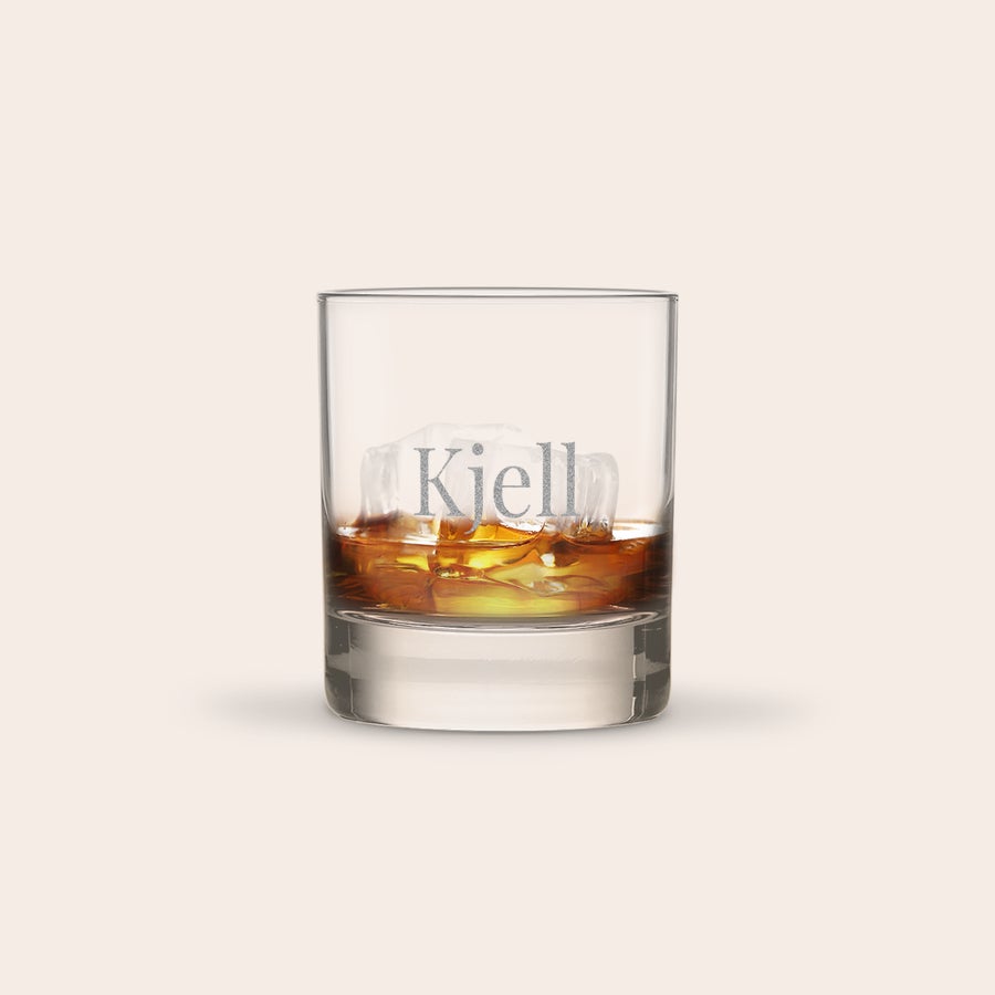 Graverat tumblerglas  - 6 Graverat tumblerglas  - 6