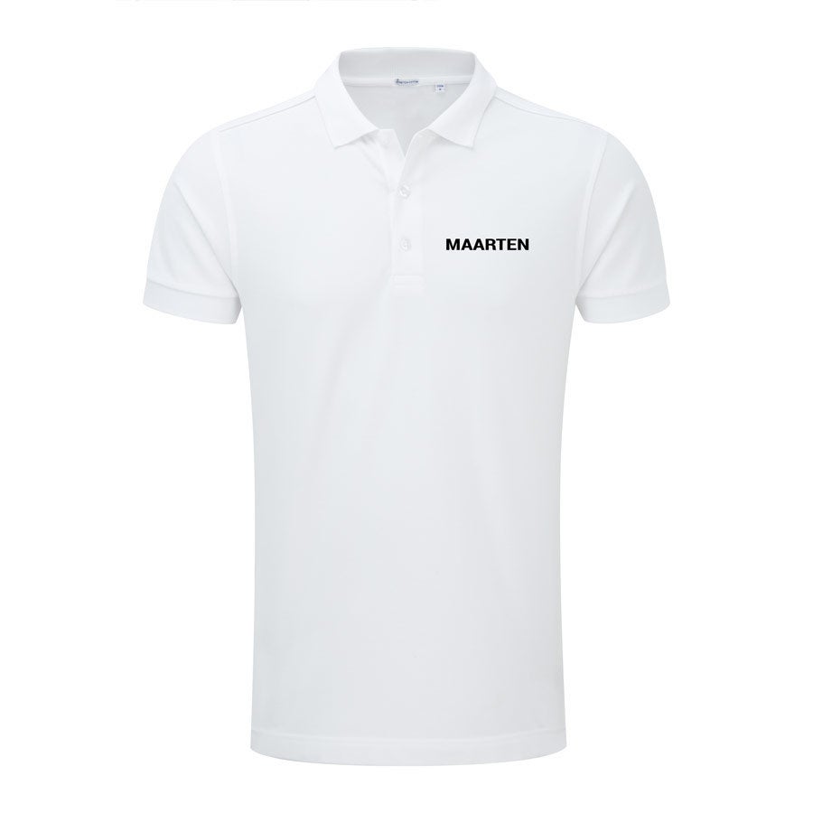Polo voor heren bedrukken - Wit - L