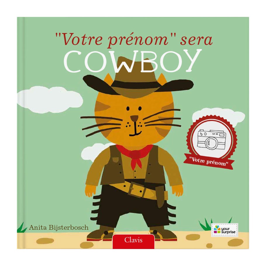 Livre personnalisé - Je serai cowboy - Couverture rigide