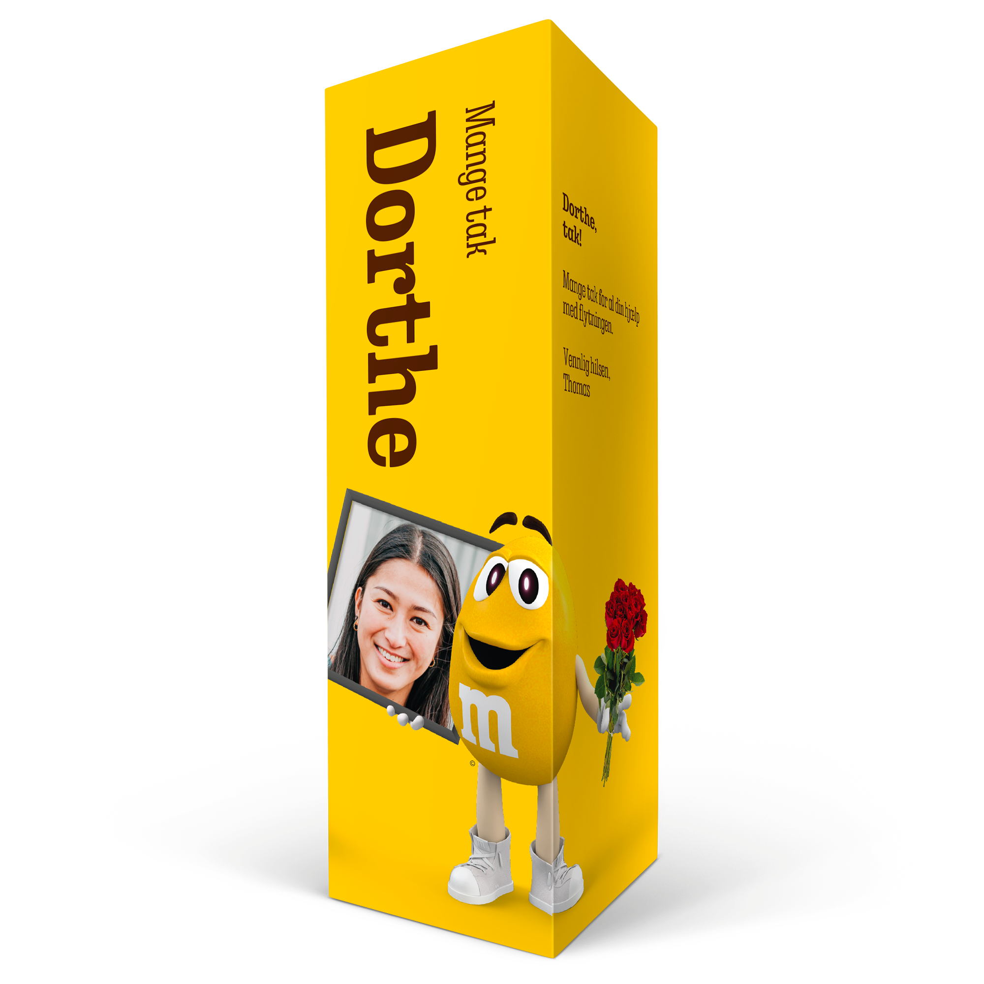 Personlig M&M's Chokoladegave