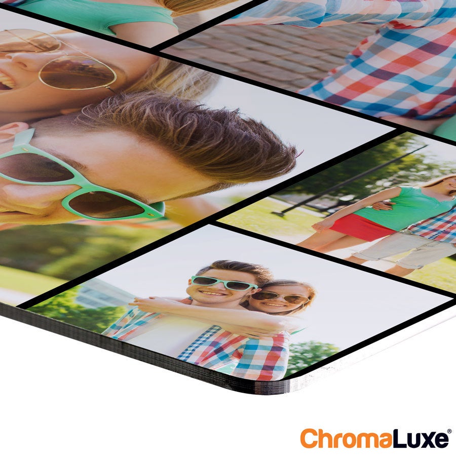 Collage di foto Instagram Collage fotografico Instagram in alluminio personalizzato con 5 foto di coppia stampate, pronto per il muro