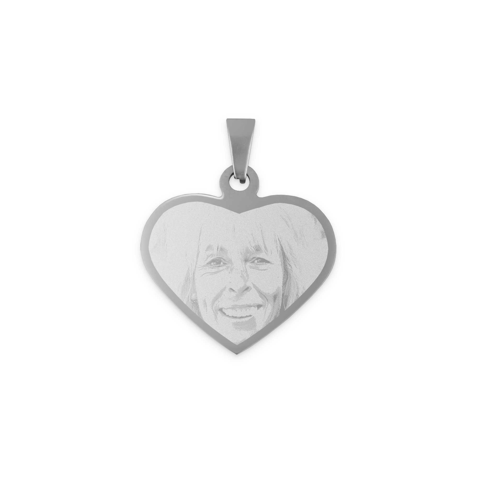 Collar Corazón grabado