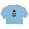 Maglietta neonato con stampa - Manica lunga - Azzurro - 62/68