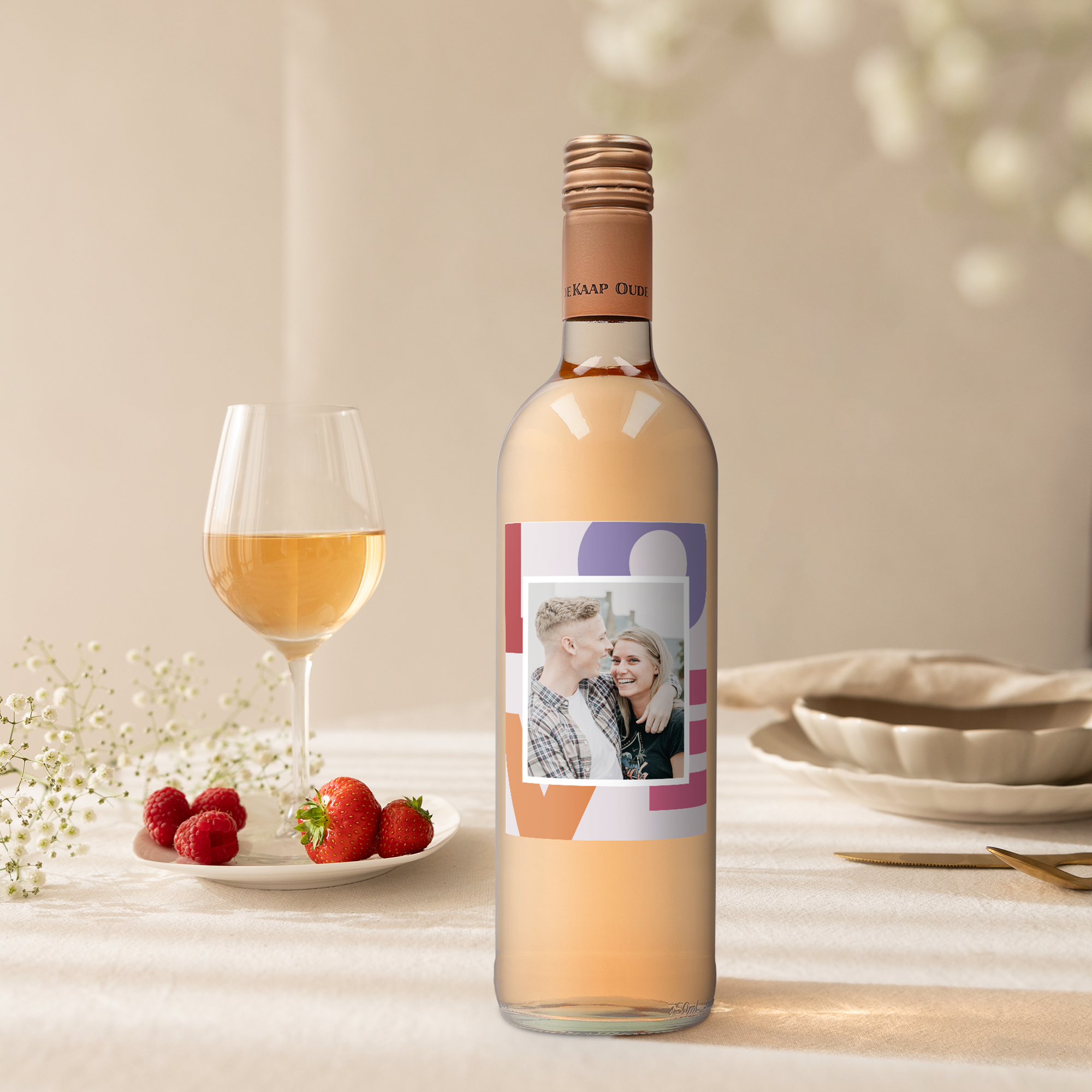 Coffret vin Oude Kaap - Rosé personnalisé
