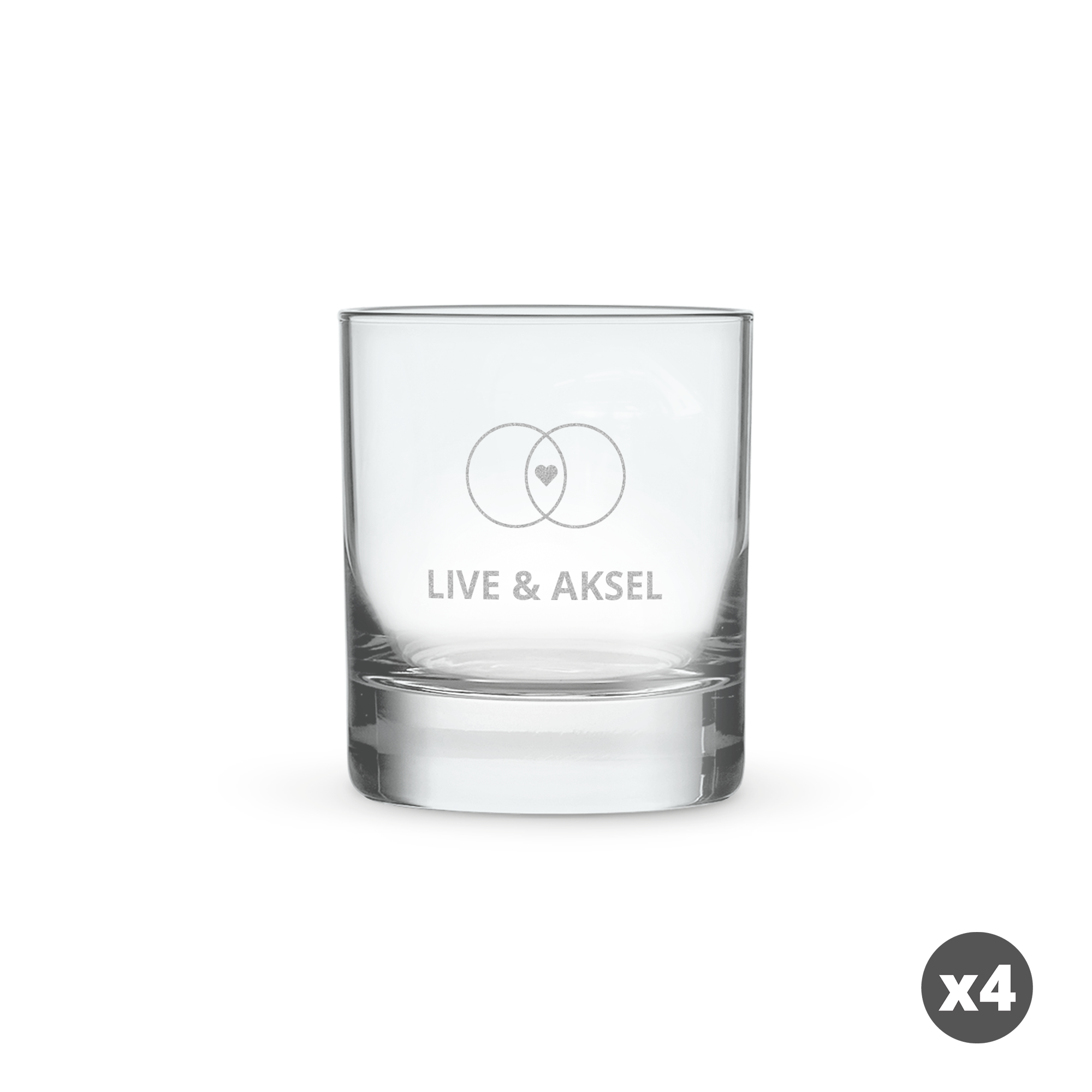 Inngravert tumblerglass