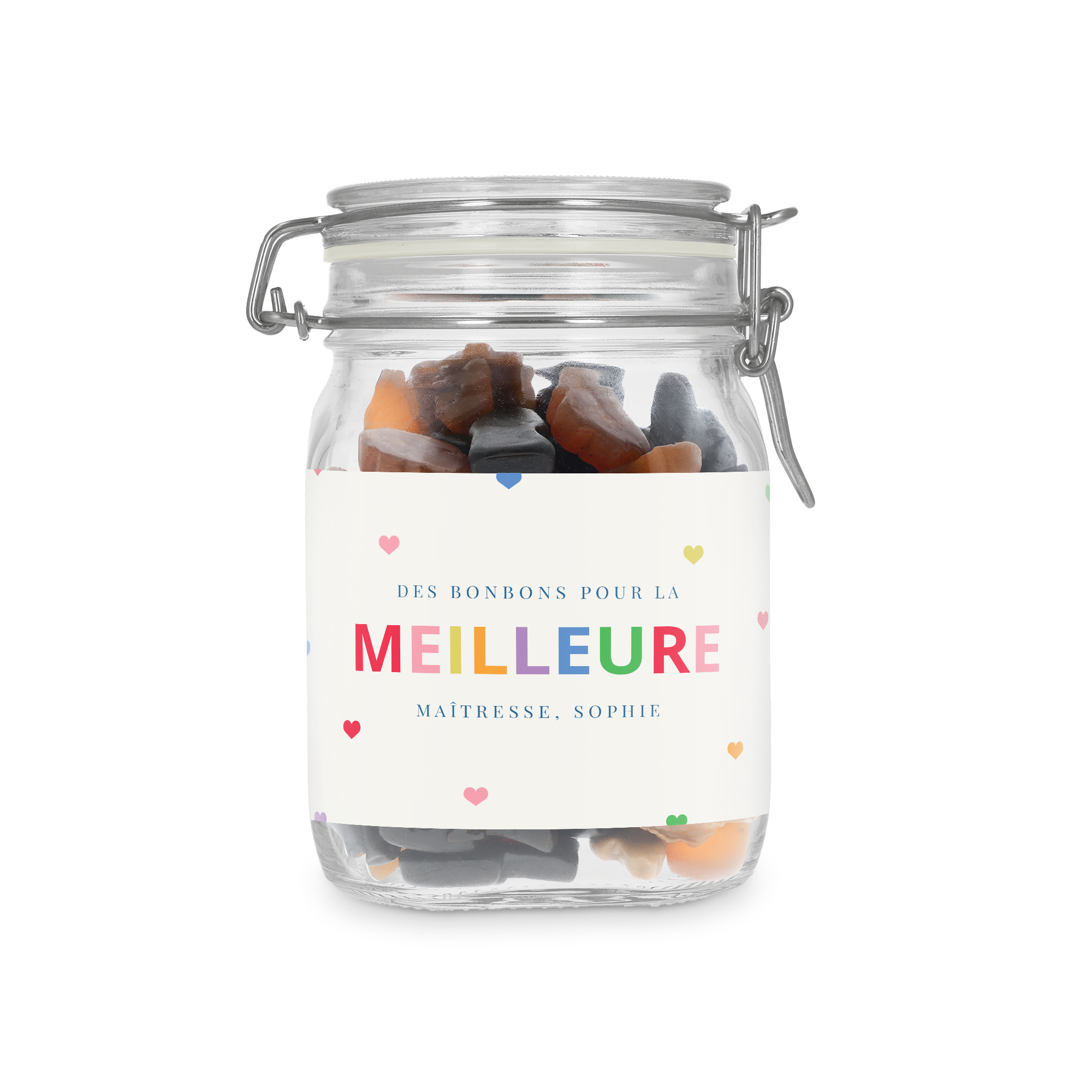 Bocal à bonbons personnalisé
