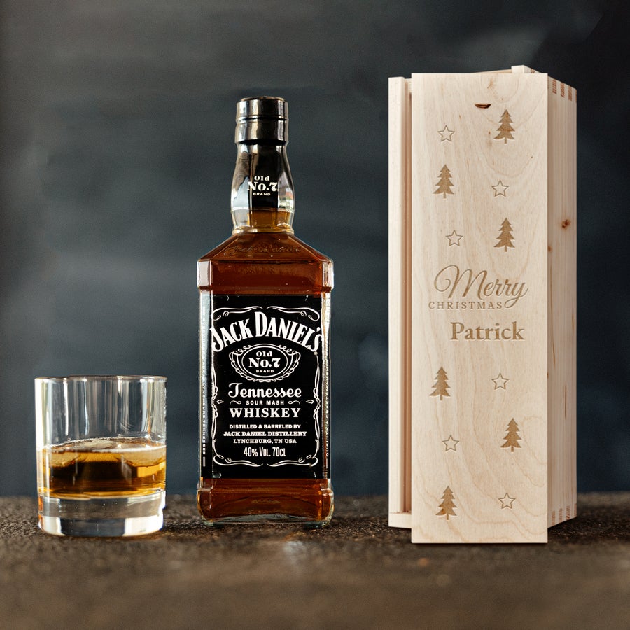 Whisky Jack Daniels dans coffret personnalisé Whisky Jack Daniels dans coffret personnalisé