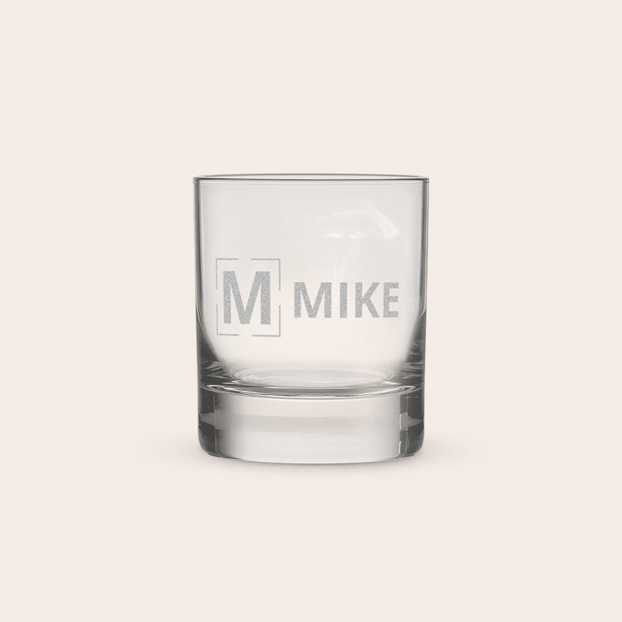 Whiskey glas met naam Whiskey glas met naam