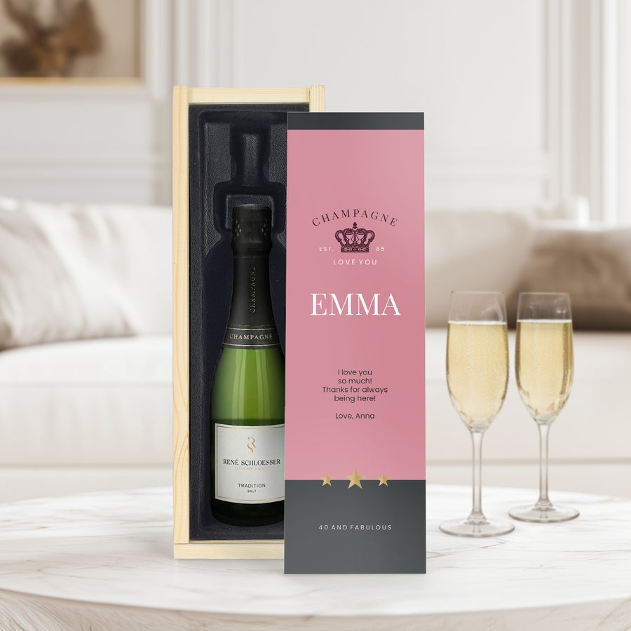 Personalizowany Szampan René Schloesser 375 ml Personalizowany Szampan René Schloesser 375 ml