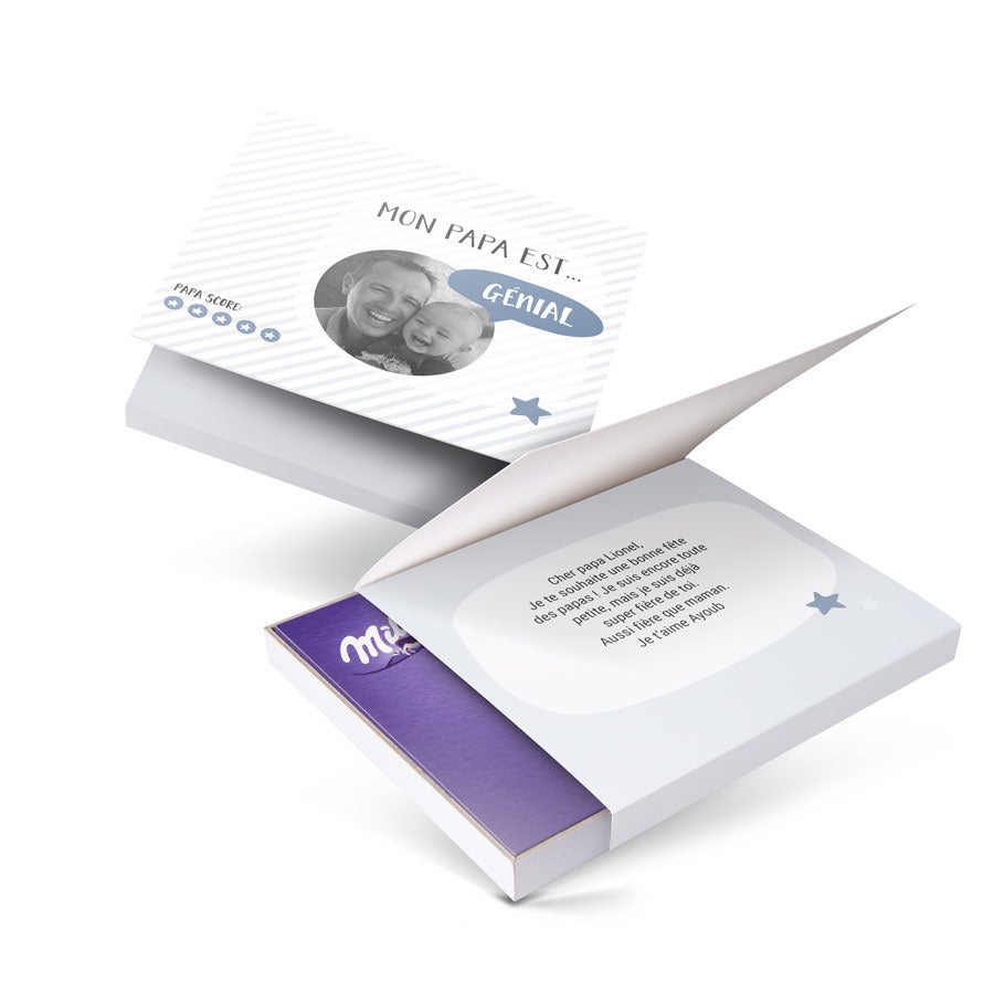 Coffret Milka - I love Milka! - Fête des Pères - Coeur 110g