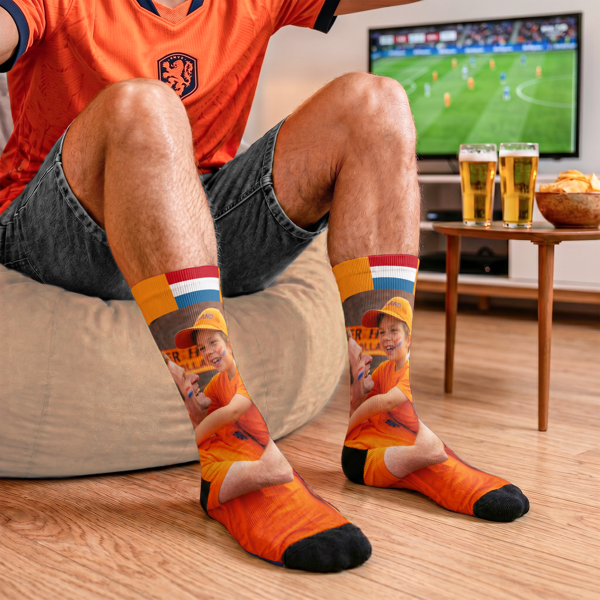 Sokken voor voetbalfans bedrukken