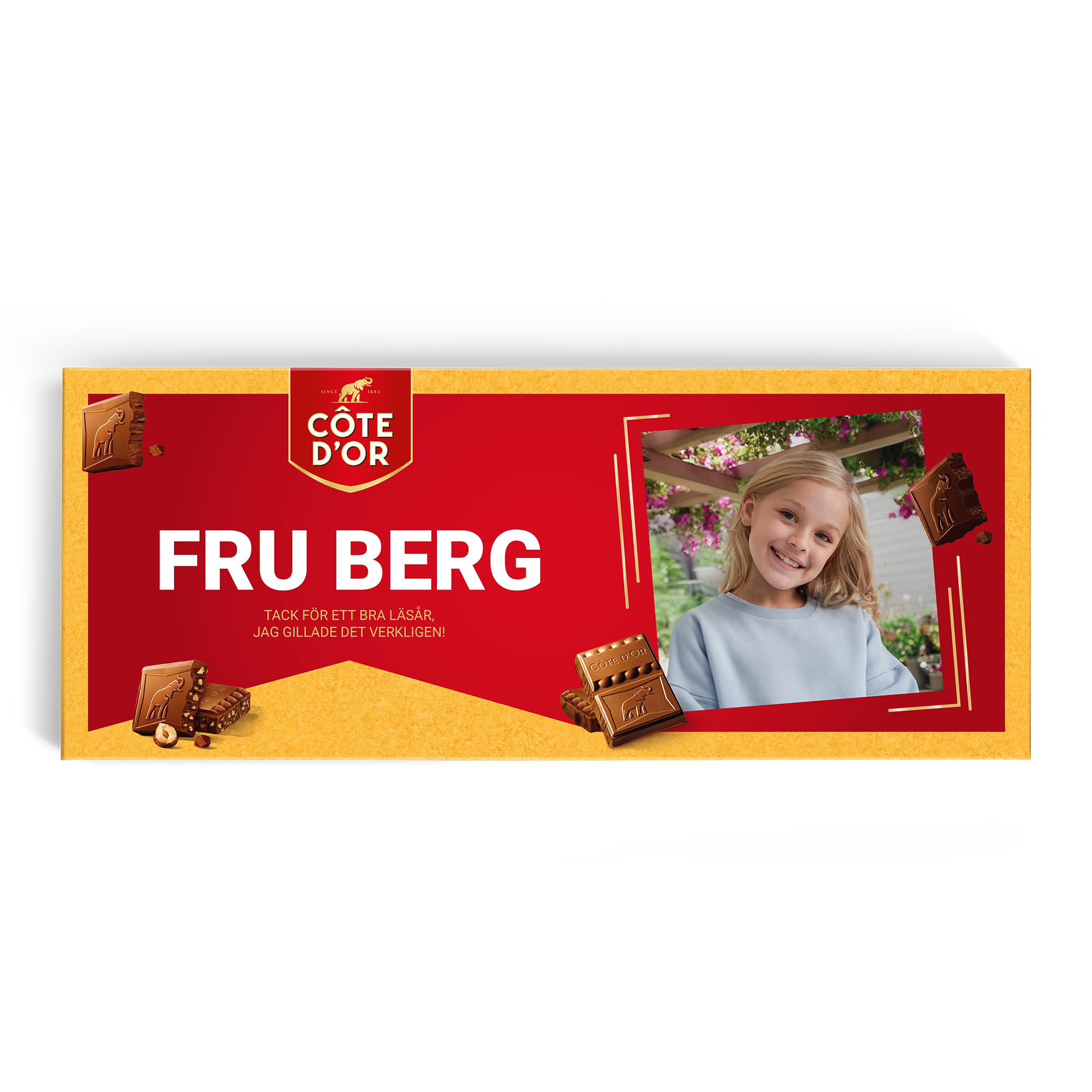 Mega Côte d'Or med tryckt namn