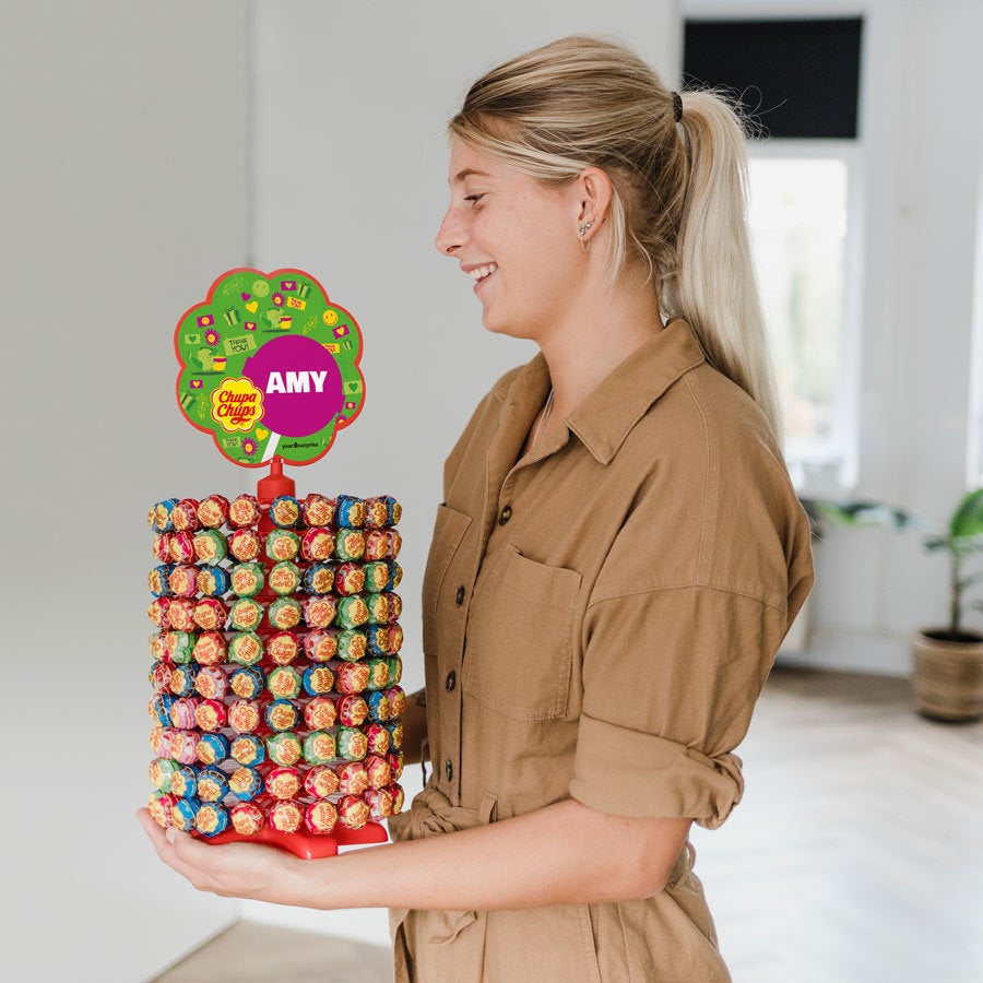 Personalised Chupa Chups Lollipop Tower Personalised Chupa Chups Lollipop Tower