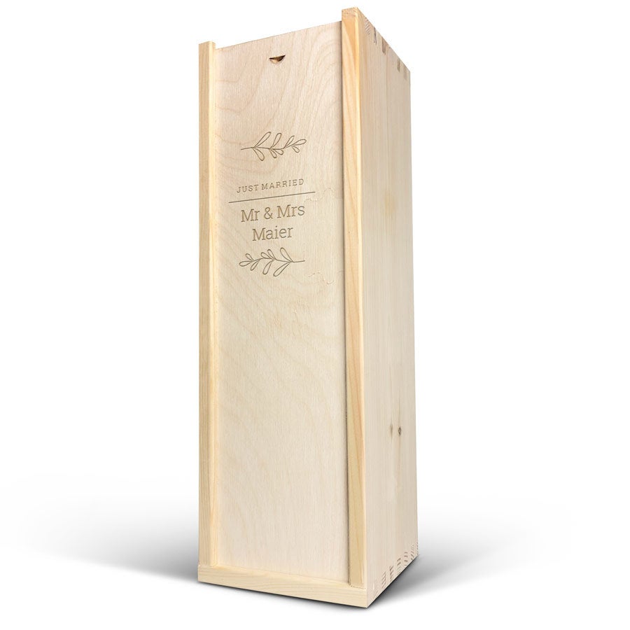 Magnum Weinkiste aus Holz mit Gravur