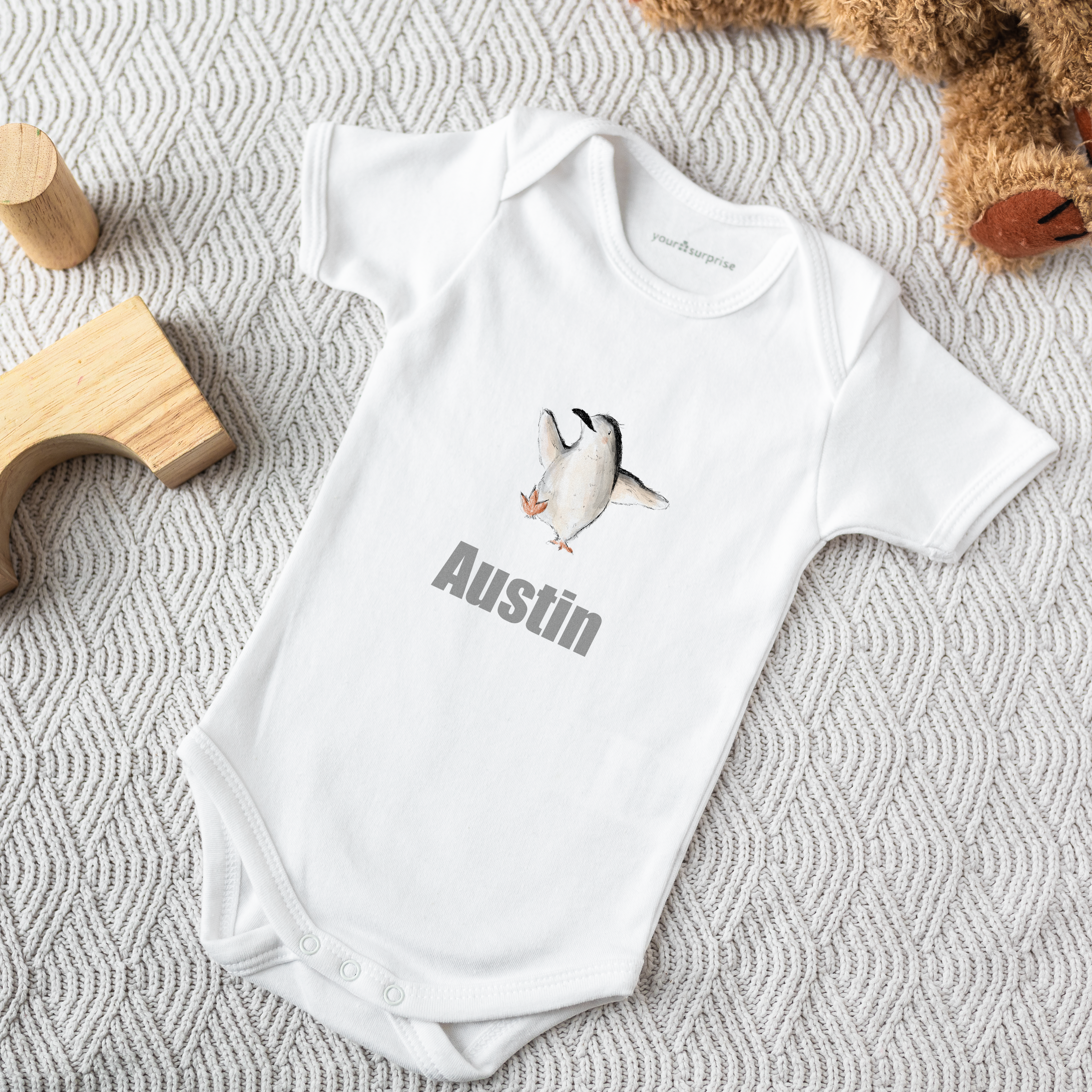 Personalizowane śpioszki niemowlęce