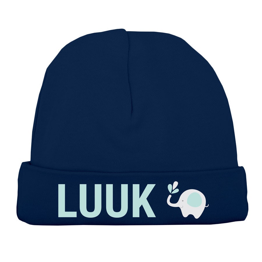 Babymuts bedrukken - Navy