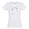 T-shirt Licorne - Femme - Blanc - S