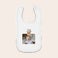 Personalised baby bib - First Christmas - White Personalised baby bib - First Christmas - White