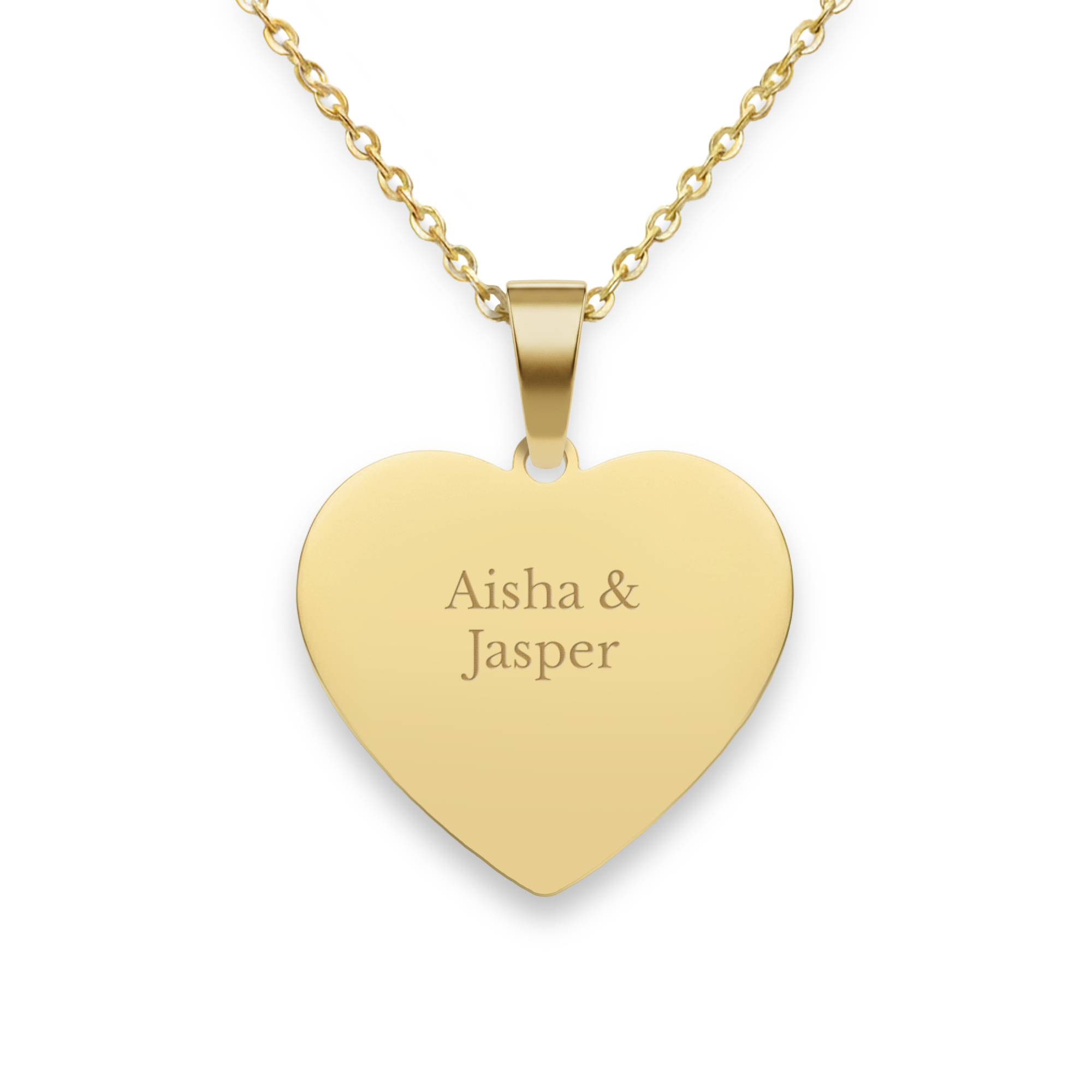 Hartje ketting graveren