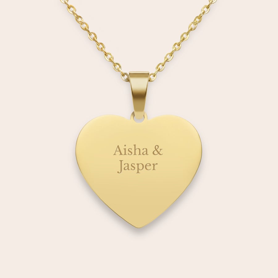 Hartje ketting graveren Hartje ketting graveren
