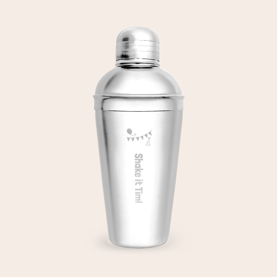Personalised cocktail shaker Personalised cocktail shaker