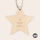 Engraved wooden Christmas star decoration Engraved wooden Christmas star decoration