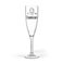 Champagneglas bedrukken - Kunststof