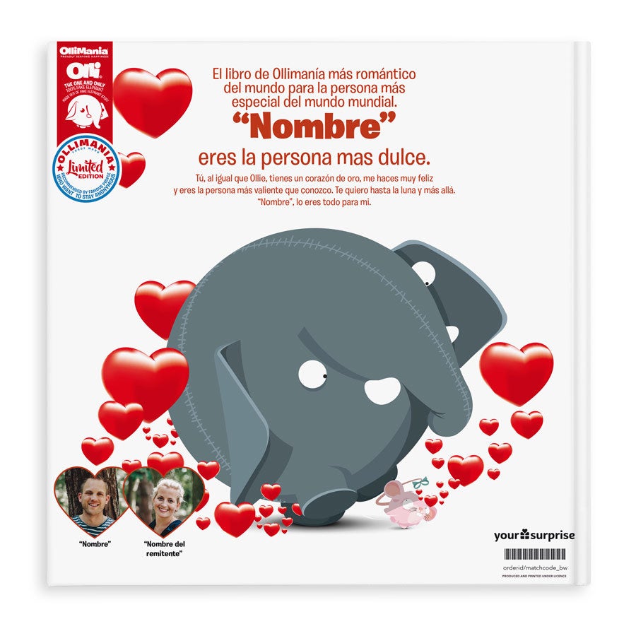 Libro XXL personalizado "Tú eres mi mejor San Valentín"