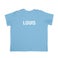 T-shirt bébé personnalisé - Manches courtes - Bleu ciel - 50/56