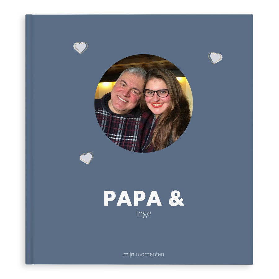 Momenten fotoboek - Papa & ik/wij - XL - Hardcover - 40 pagina's