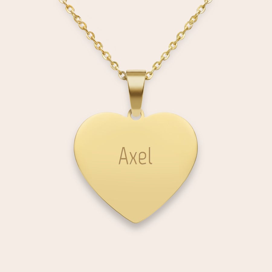 Collier cœur gravé Collier cœur gravé
