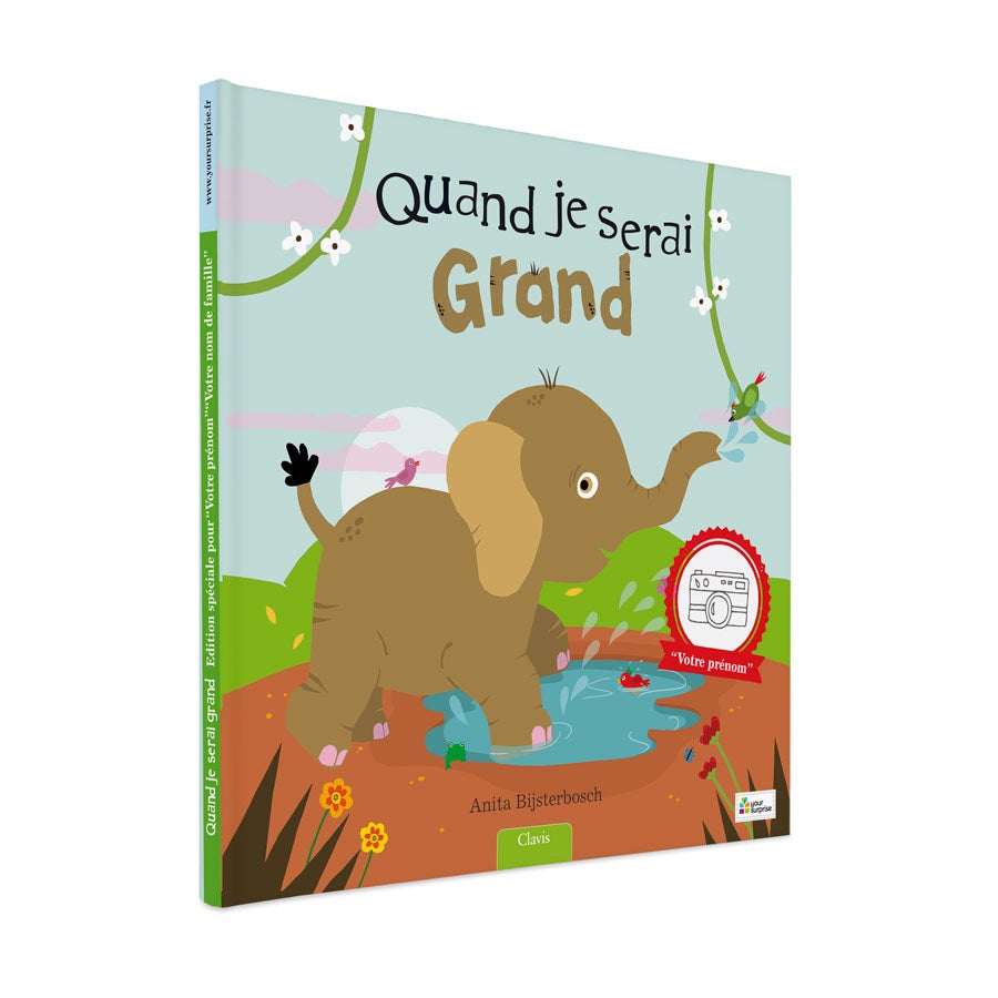 Quand je serai grand(e) - Avec poster de croissance - Livre personnalisé XXL