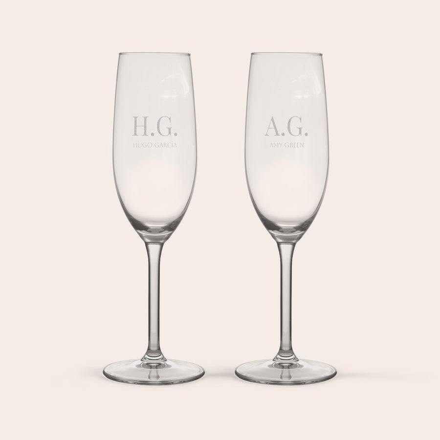 Flûte à champagne personnalisée Flûte à champagne personnalisée