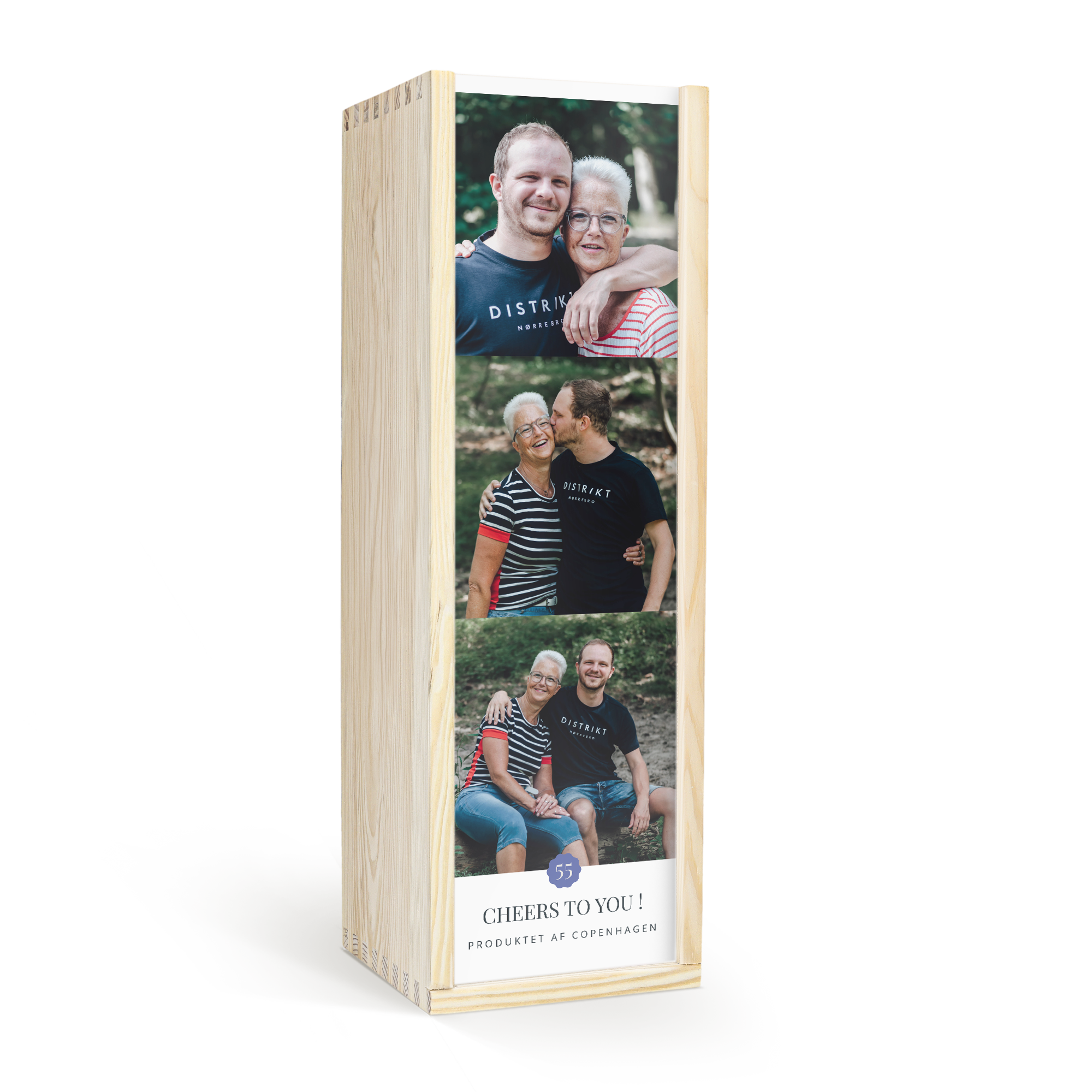 Portvin gaveæske med navn og billede - Grahams 10 Years