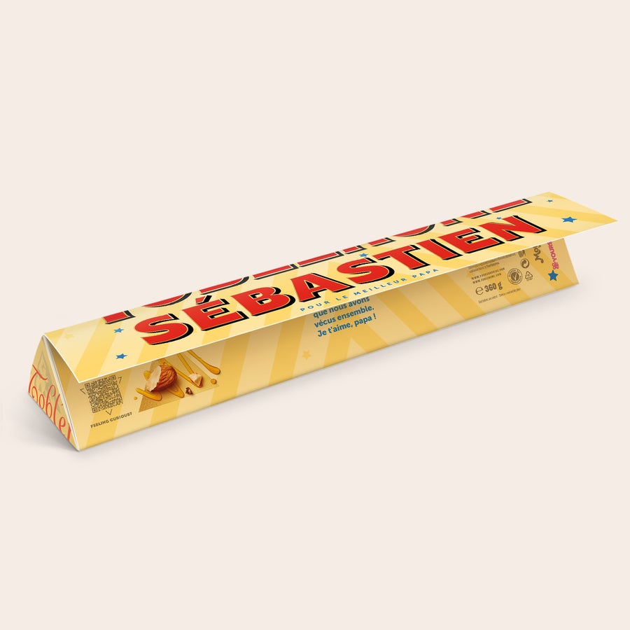 Toblerone personnalisé - Fête des Pères Toblerone personnalisé - Fête des Pères