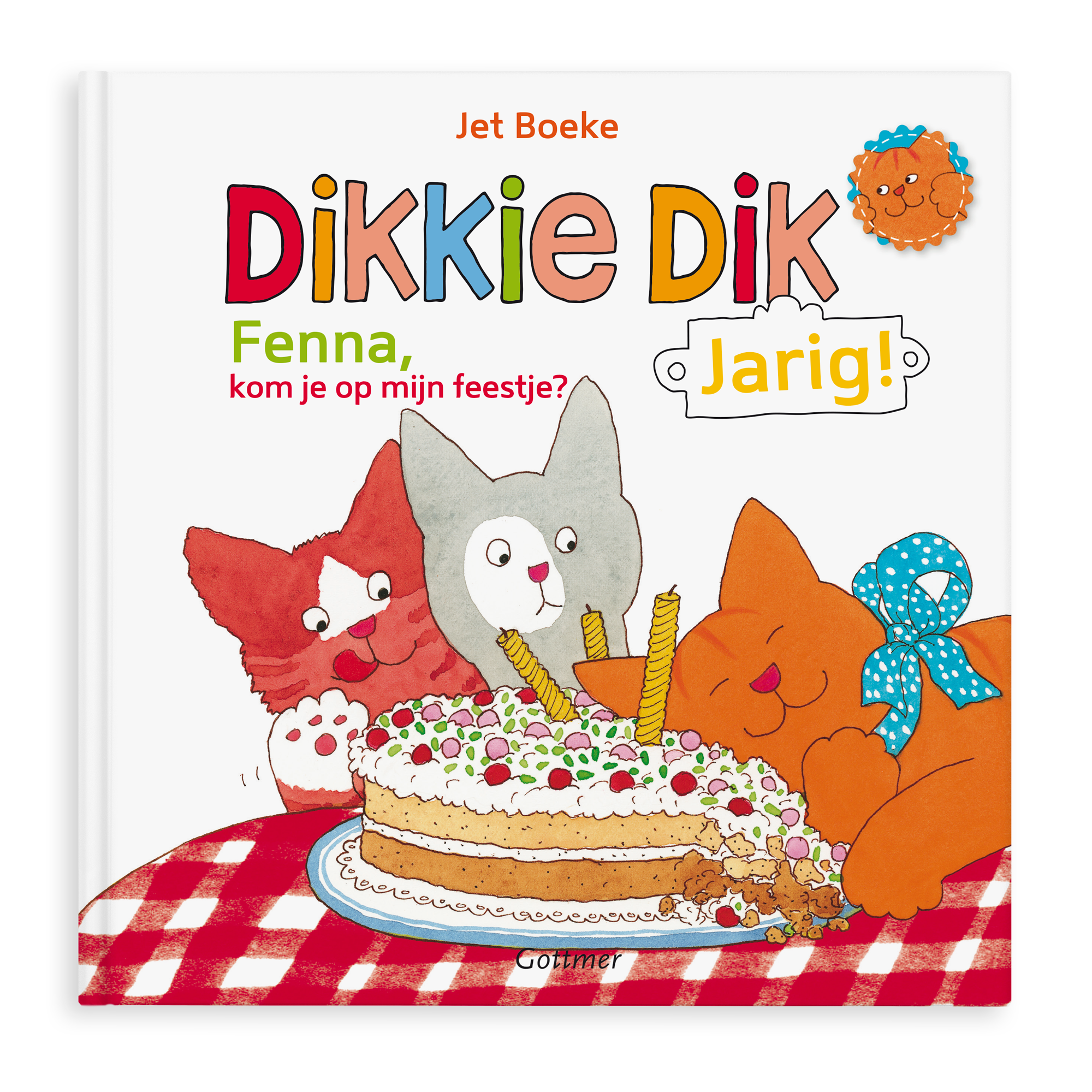 Dikkie Dik kinderboek met de naam Fenna op de kaft, vier samen de lente met dit prachtige boek met naam.