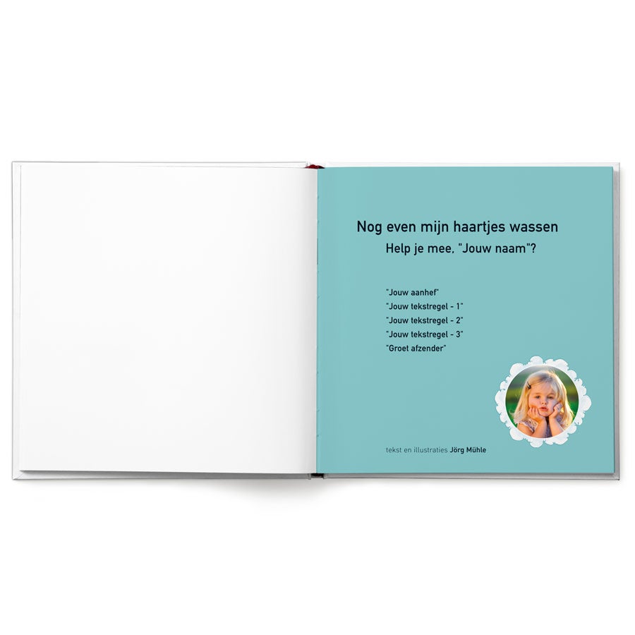 Boek met naam - Nog even mijn haartjes wassen