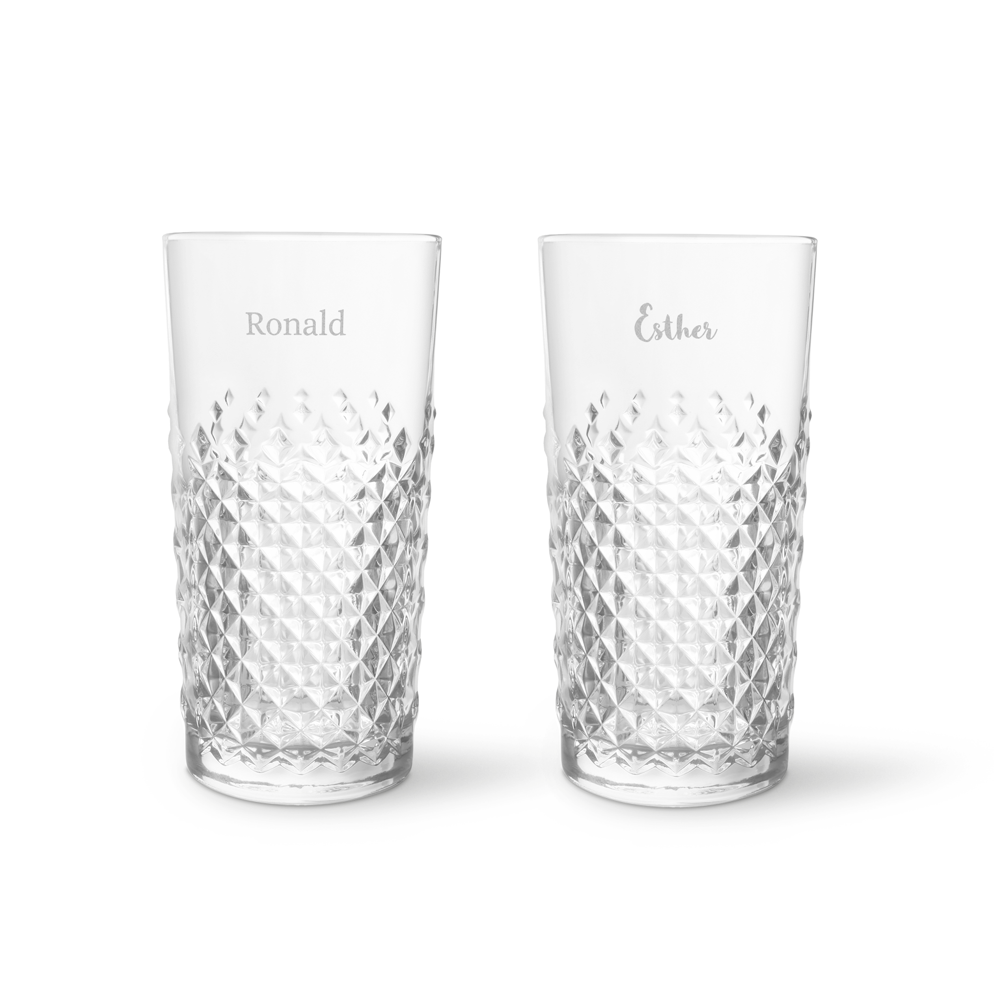 Cocktail pakket met gegraveerde glazen