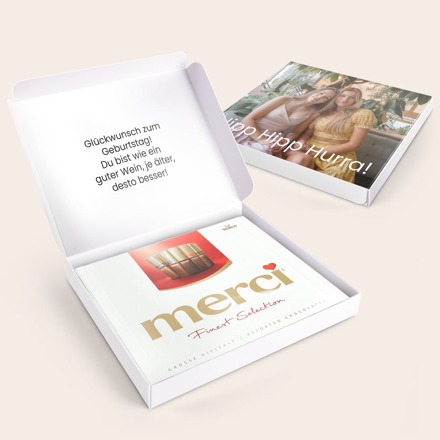 Merci Schokolade Personalisieren- 250 Gramm Merci Schokolade Personalisieren- 250 Gramm