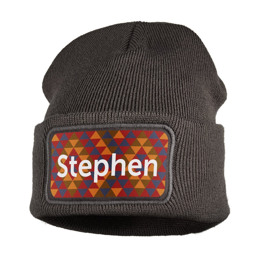 Printed beanie