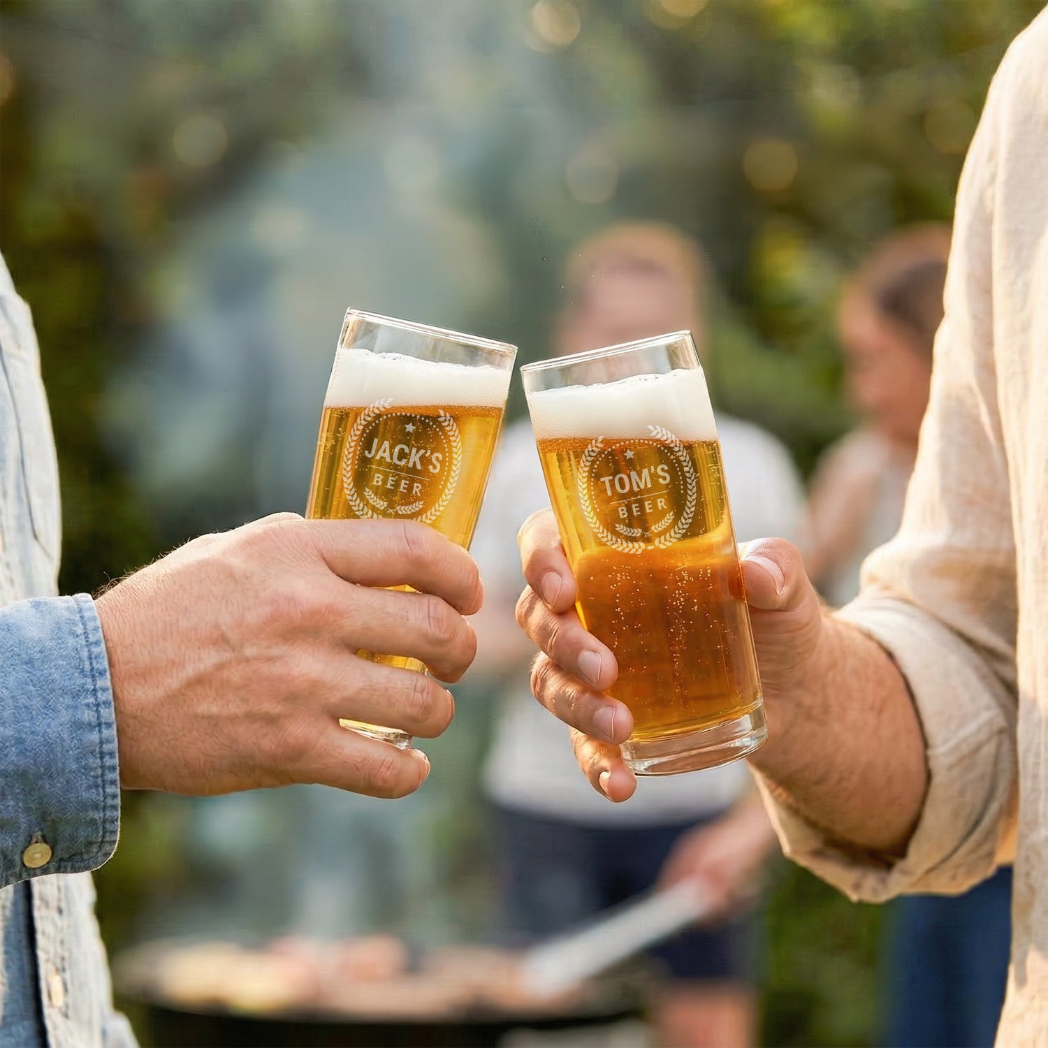 Kaiverrettu mini olutlasi - 2 kpl