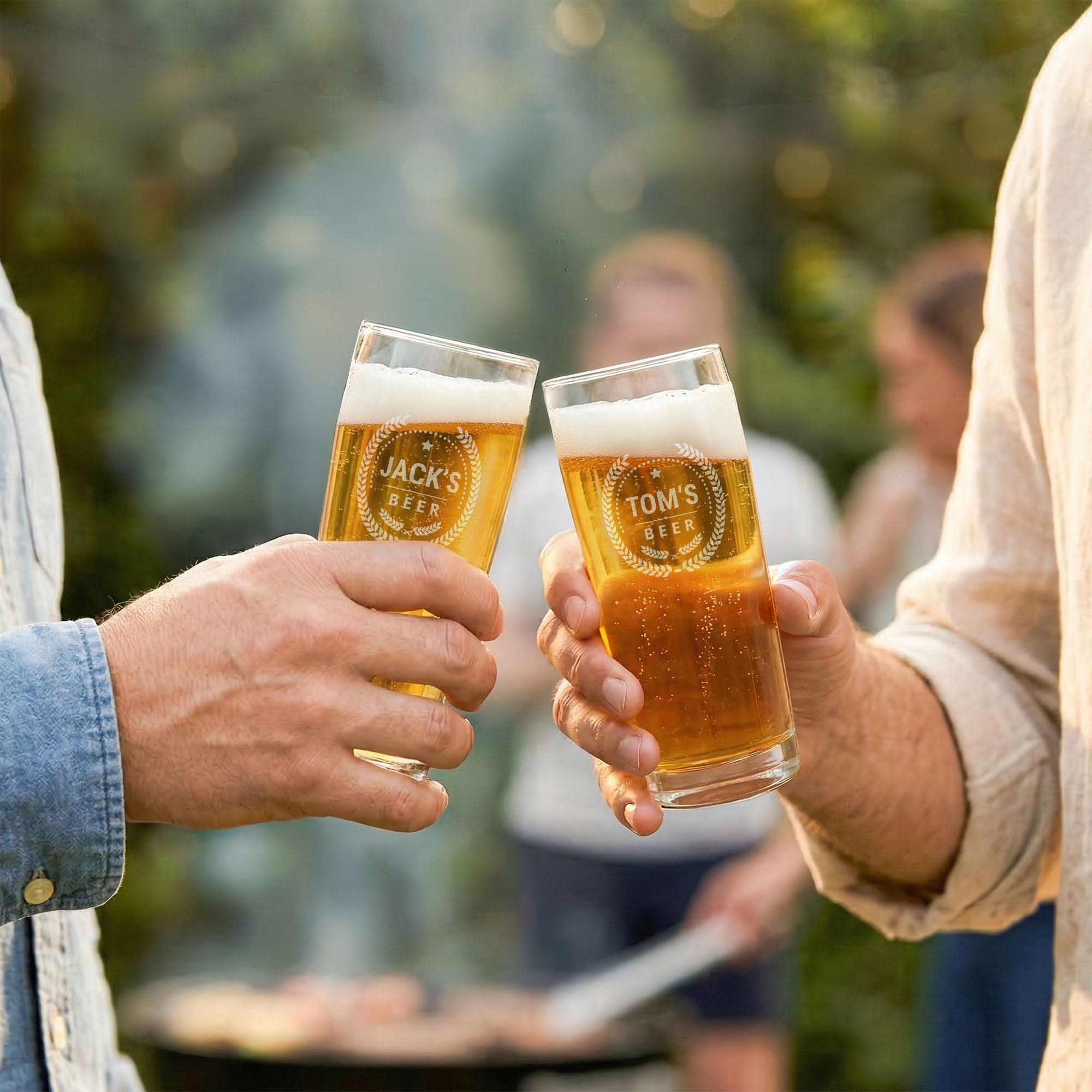 Engraved mini beer glass